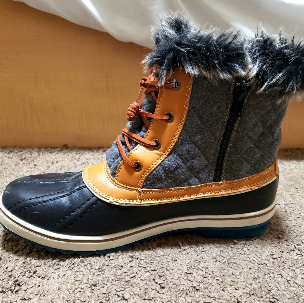 Furry Shoe Boots